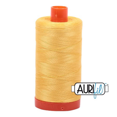 Aurifil 50 1300m 1135 Pale Yellow Cotton Thread