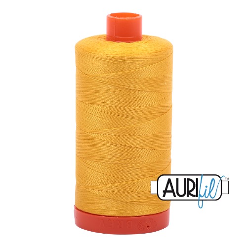 Aurifil 50 1300m 2135 Yellow Cotton Thread