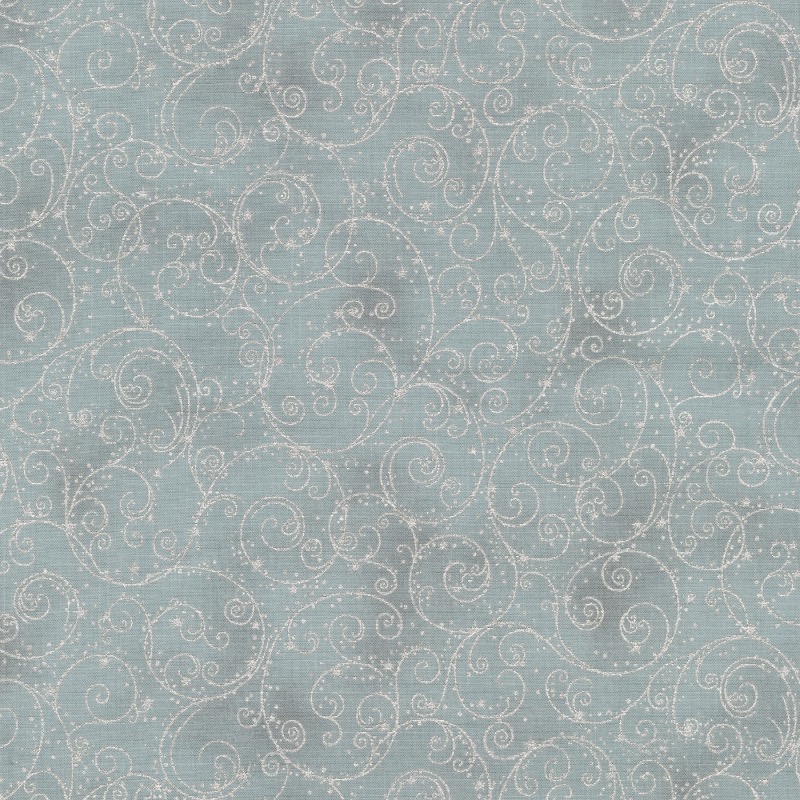 Holiday Flourish 14 Fine Swirls Shadow with metallic Fabric
