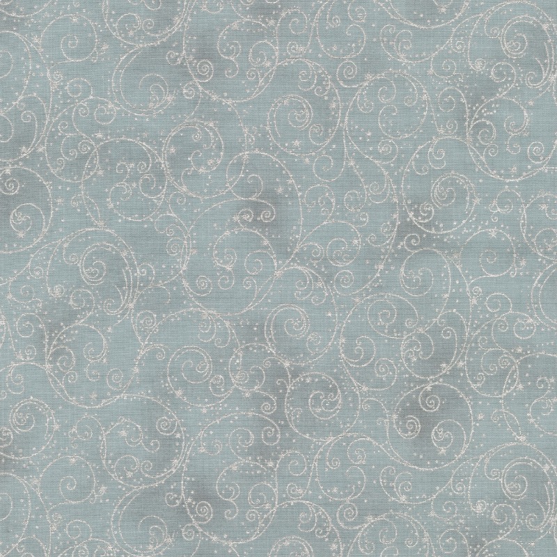 Holiday Flourish 14 Fine Swirls Shadow with metallic Fabric