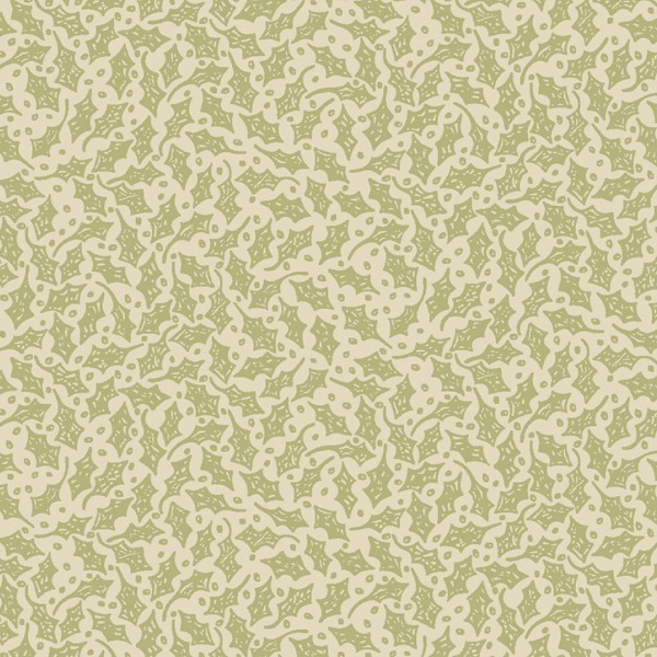 Anni Downs All For Christmas Cream Holly Fabric