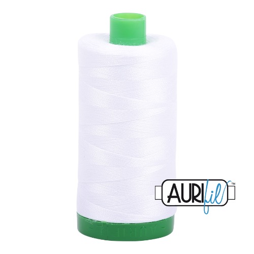 Aurifil 40 1000m 2024 White Cotton Thread