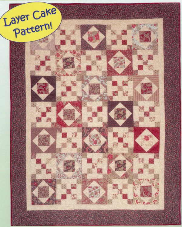 Cozy Quilt Designs Layer Cakes - Classic Coffee Cake Quilt Pattern