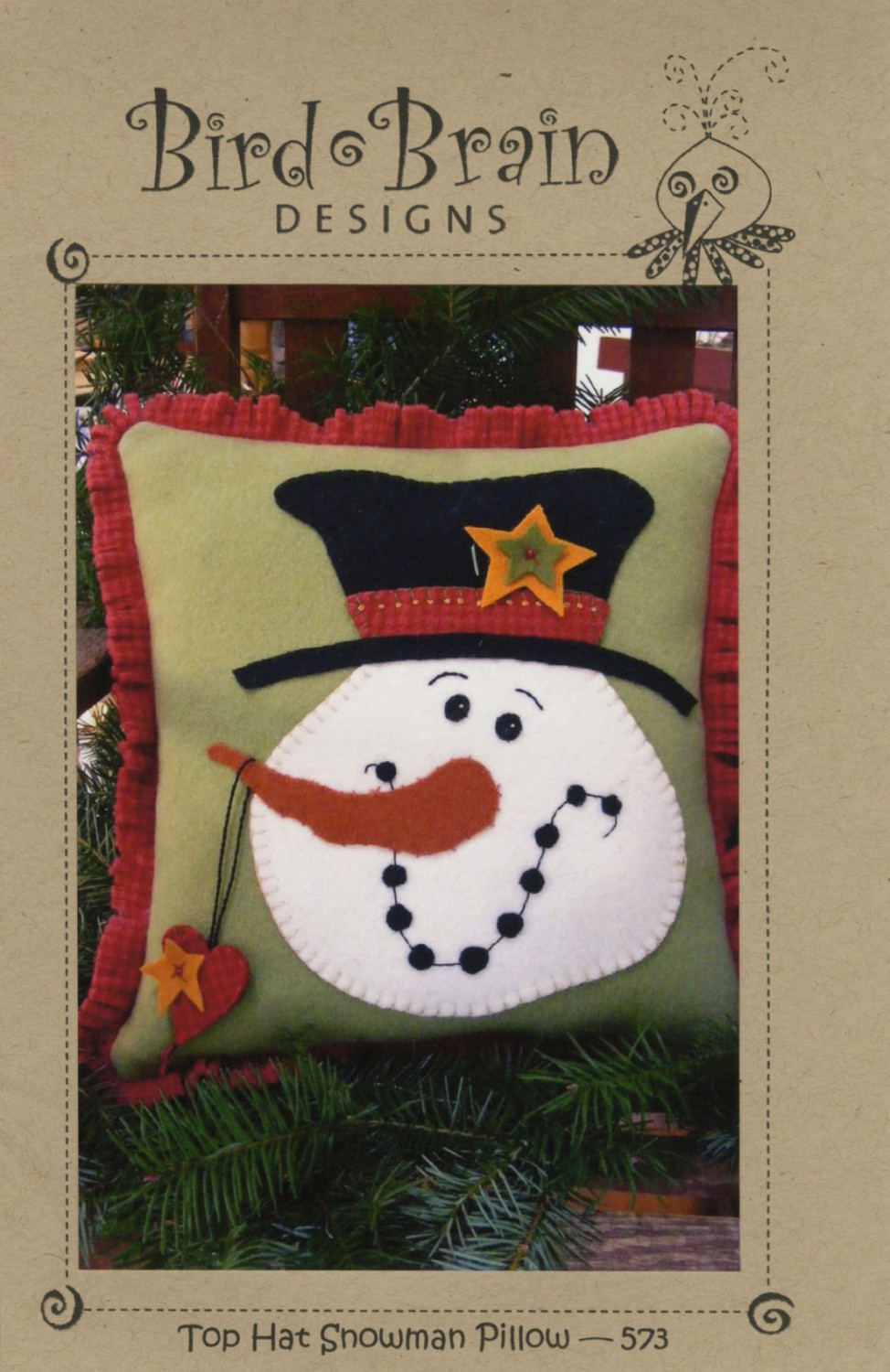 Top Hat Snowman Pillow Pattern