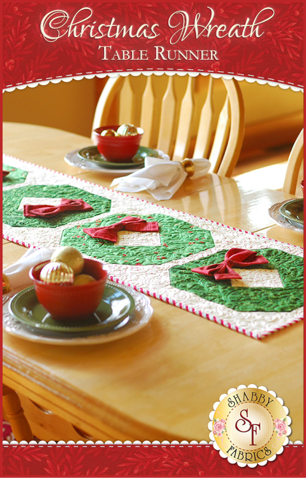 Christmas Wreath Table Runner Pattern