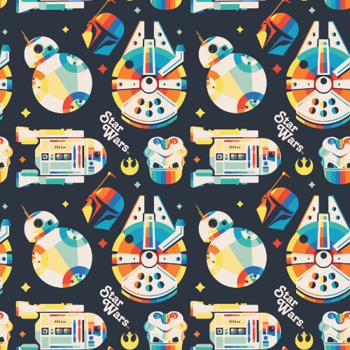 Star Wars Retro Throwback Fabric