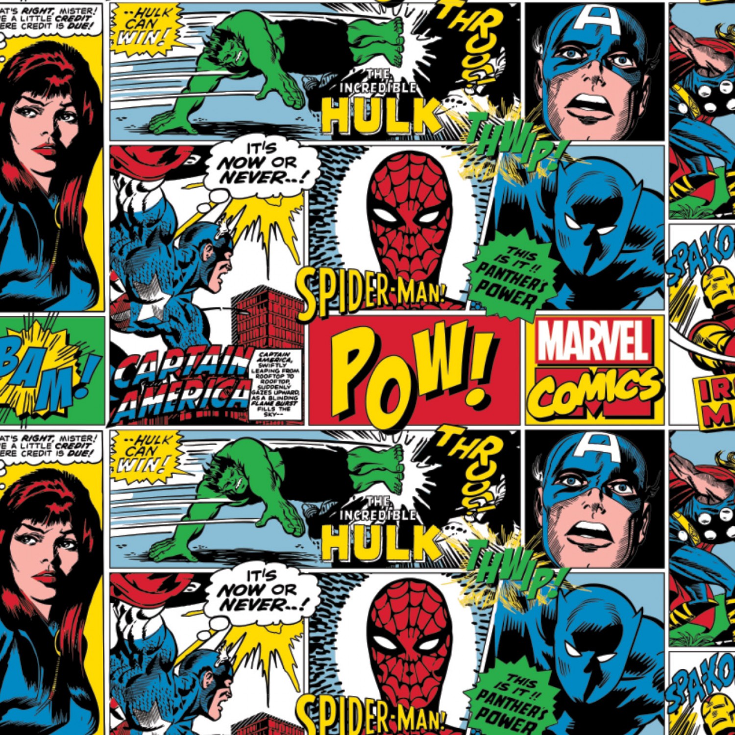 FLANNEL - Marvel Action Around Fabric