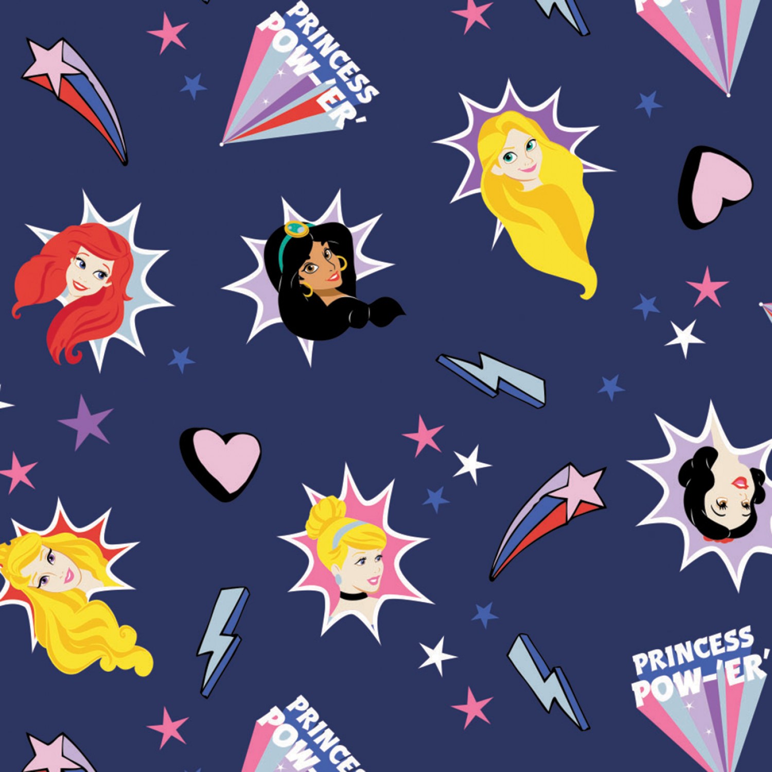 Disney Princess Burst Fabric