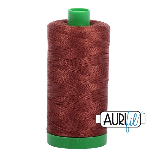 Aurifil 40 1000m 4012 Copper Brown Cotton Thread