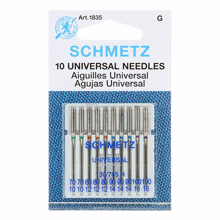 10 x Schmetz Universal Needles size 70/80/90/100