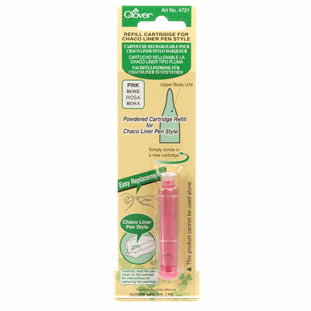 Clover Chaco Liner Pen Style Pink Refill