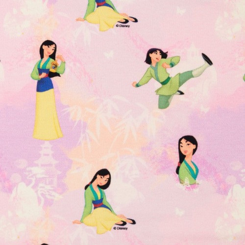 Jersey - Disney Mulan Characters Fabric