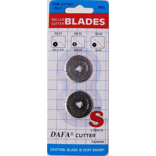 Dafa 28mm Rotary Cutter Blades x 2