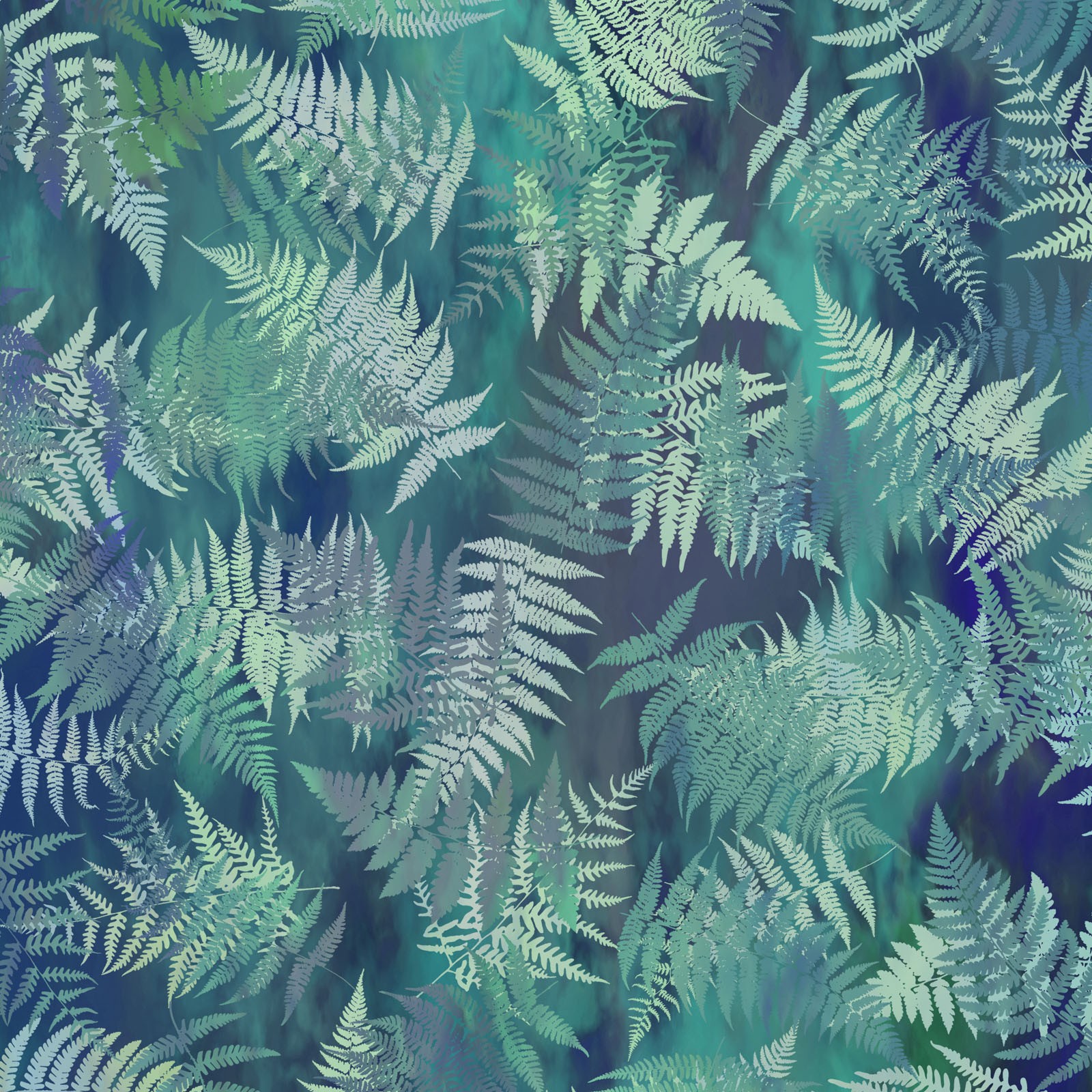 Garden of Dreams Fabric - Dusky Teal