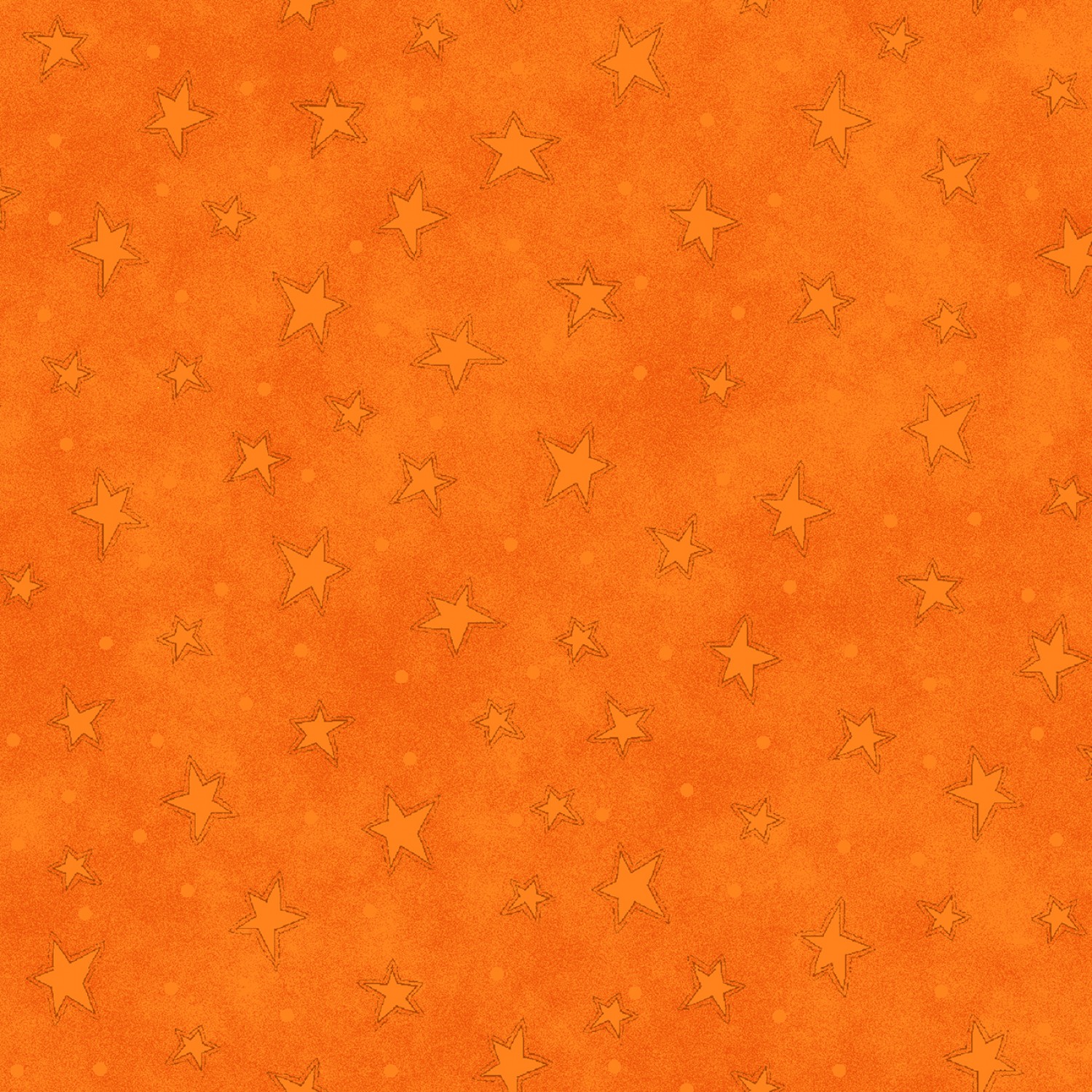 Tangerine Starry Fabric