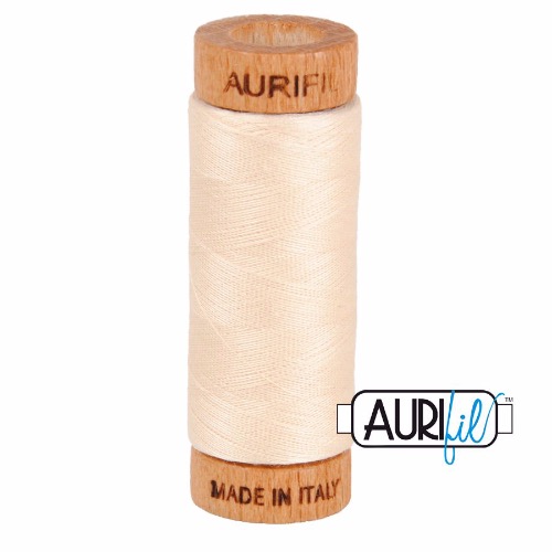 Aurifil 80 280m 2000 Light Sand Cotton Thread