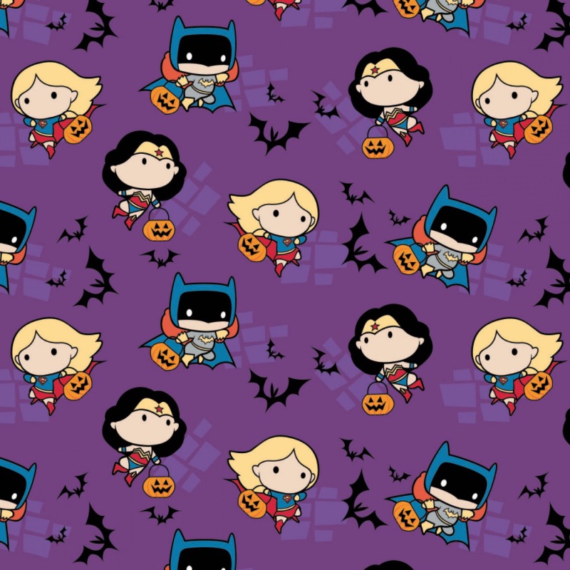 DC Girls Kawaii Halloween Fabric