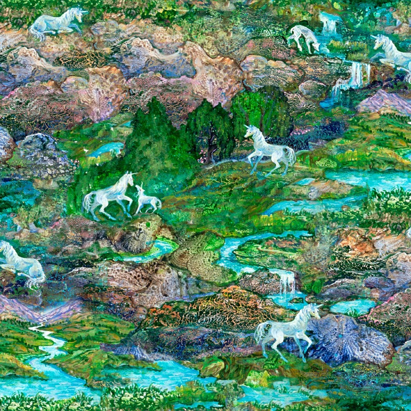 Celestial Journey Landscape Fabric