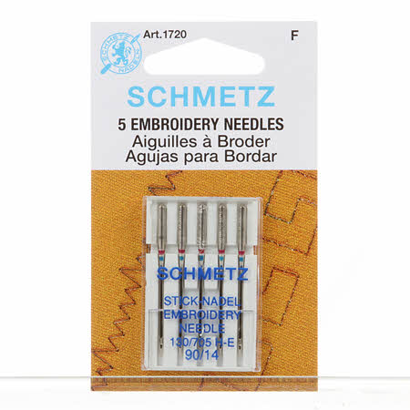 Schmetz Embroidery Needles size 90/14