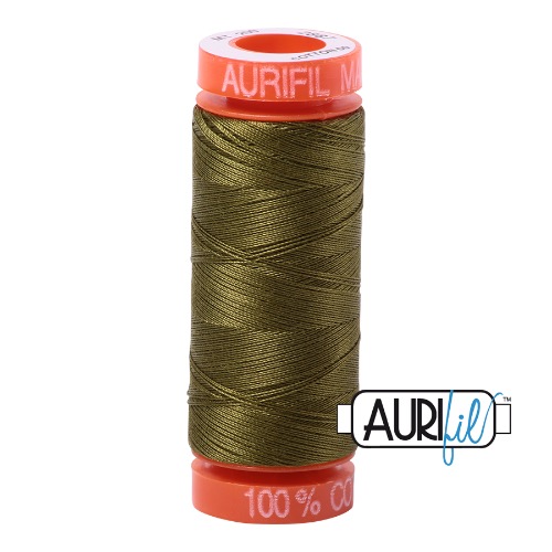 Aurifil 50 200m 2887 Cotton Thread Very Dark Olive