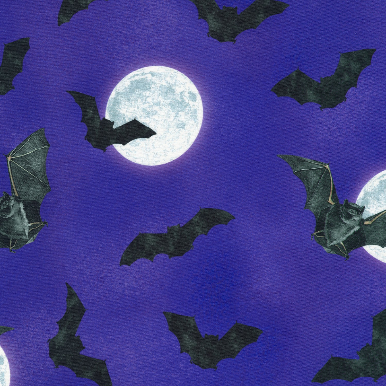 Gumdrop Raven Moon Bats and Moon Fabric