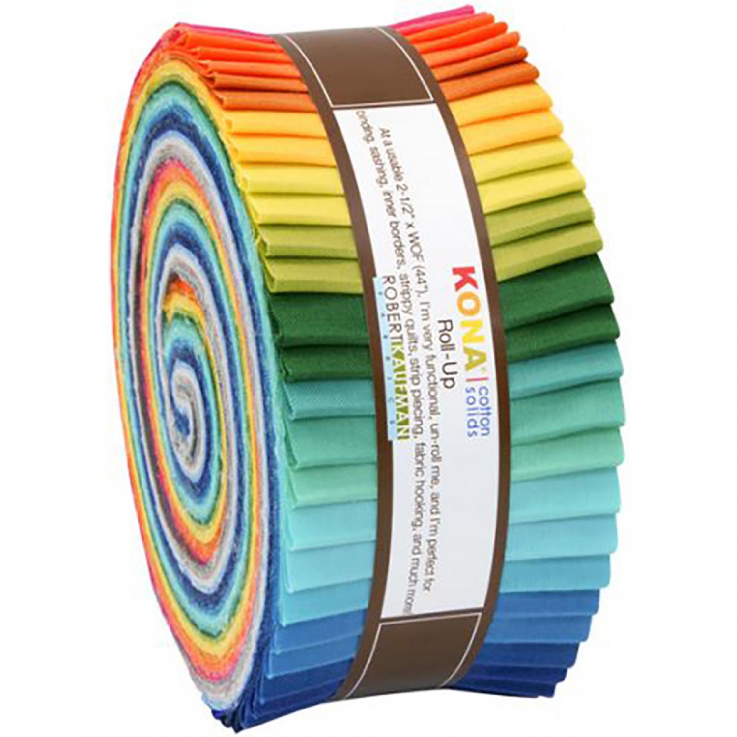 Robert Kaufman Summer New Colours Kona Solids Roll Up
