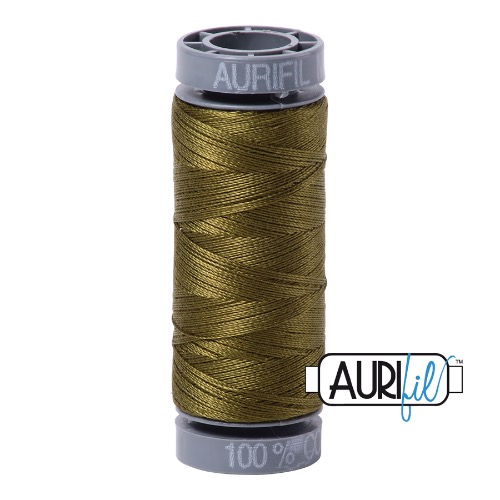 Aurifil 28 100m 2887 Very Dark Olive Cotton Thread