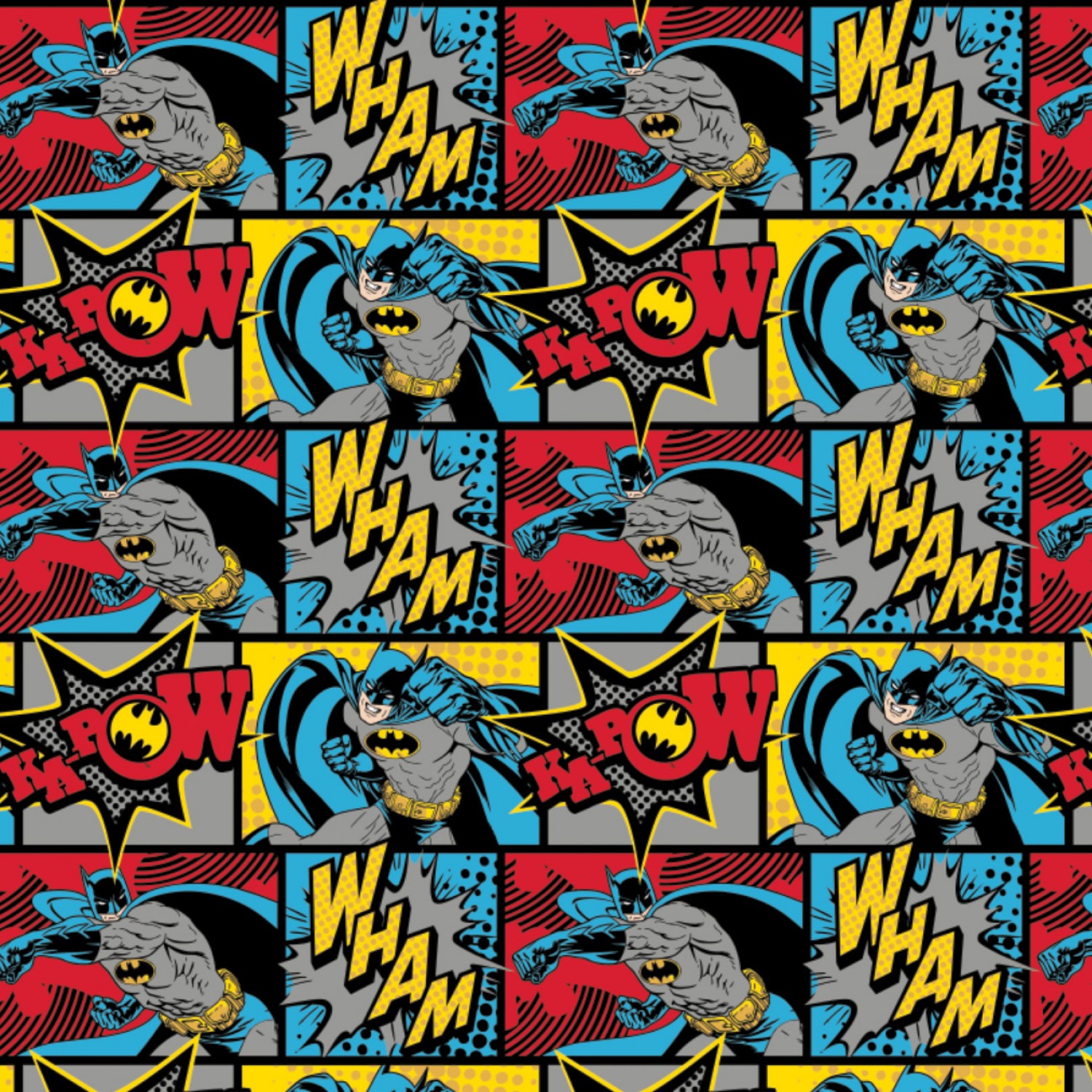 FLANNEL - DC Comics Batman Wham Fabric