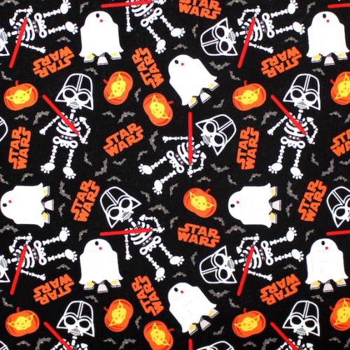 Star Wars Vader & R2-D2 Halloween Fabric