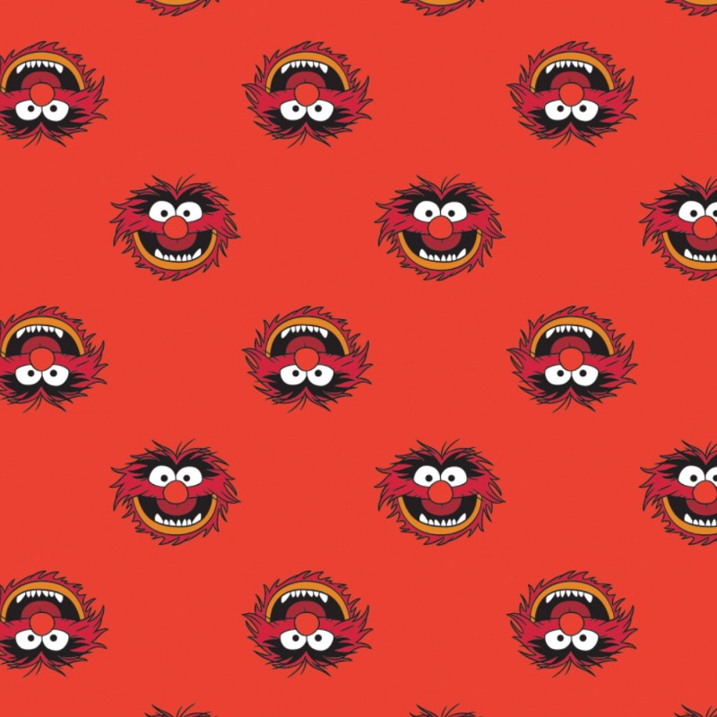 Disney The Muppets Animal Fabric - Red
