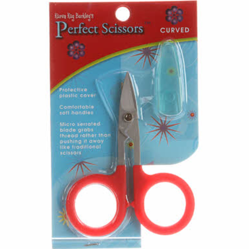 Karen Kay Buckley Perfect Scissors Curved 3 3/4 inch Red