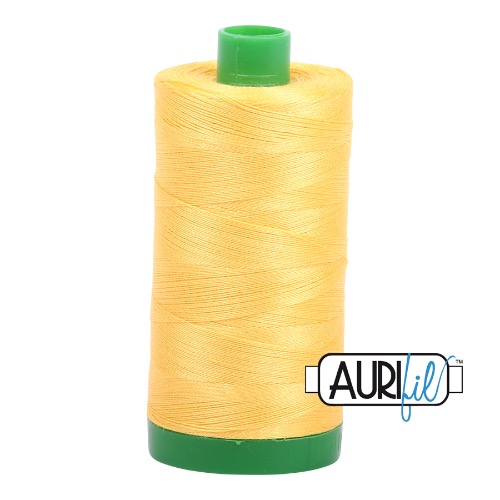 Aurifil 40 1000m 1135 Pale Yellow Cotton Thread