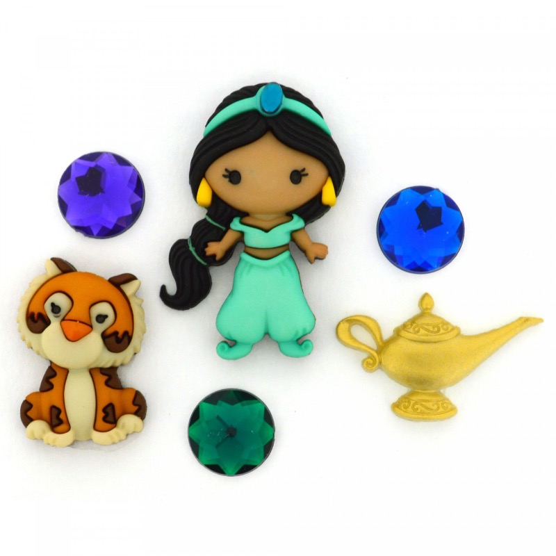 Disney Jasmine Button Embellishments
