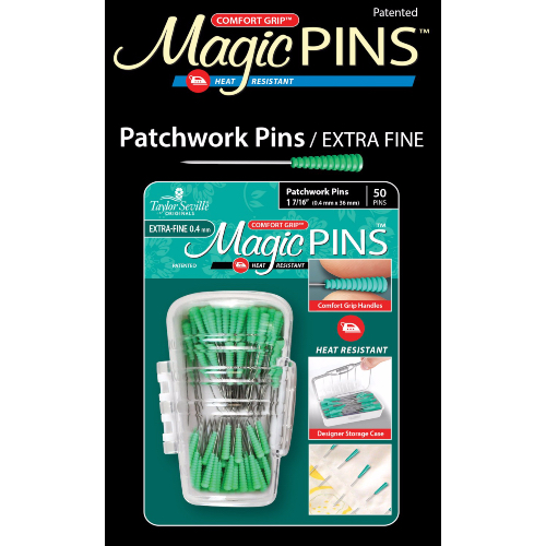 Taylor Seville EXTRA-FINE Patchwork Magic Pins 50pk