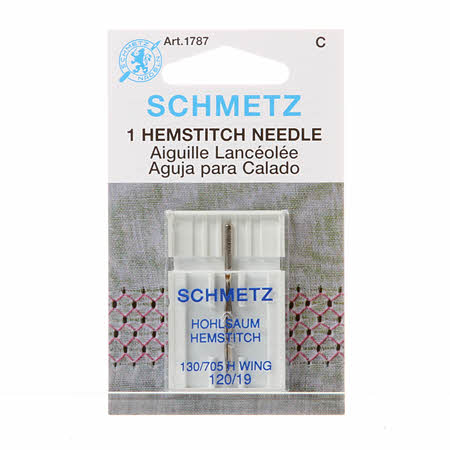 Schmetz Hemstitch/Wing Needle Size 120/19