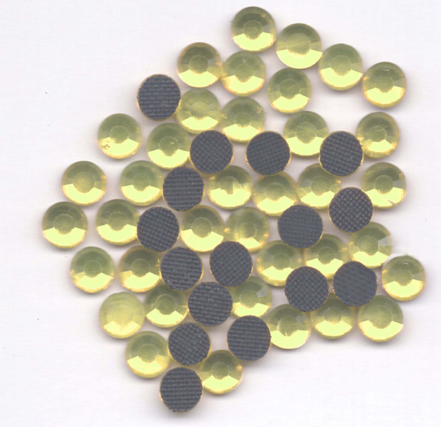 Hotfix Rhinestones 4mm - Citrine - 60 Pieces