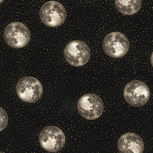 Hoffman Metallic Moons Fabric