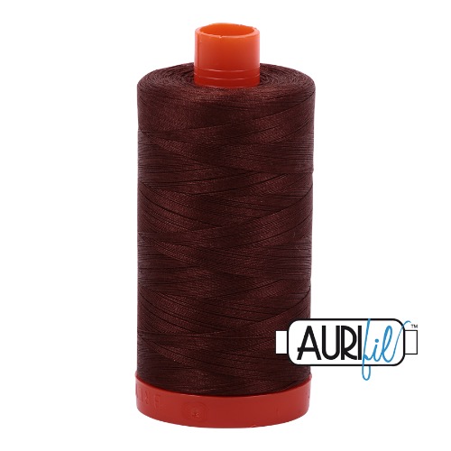 Aurifil 50 1300m 2360 Chocolate Cotton Thread