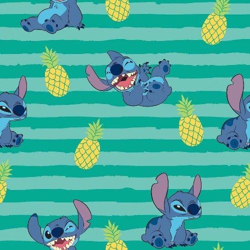 Lilo and Stitch Stripe Fabric