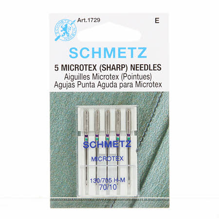 Schmetz Microtex Needles size 70/10