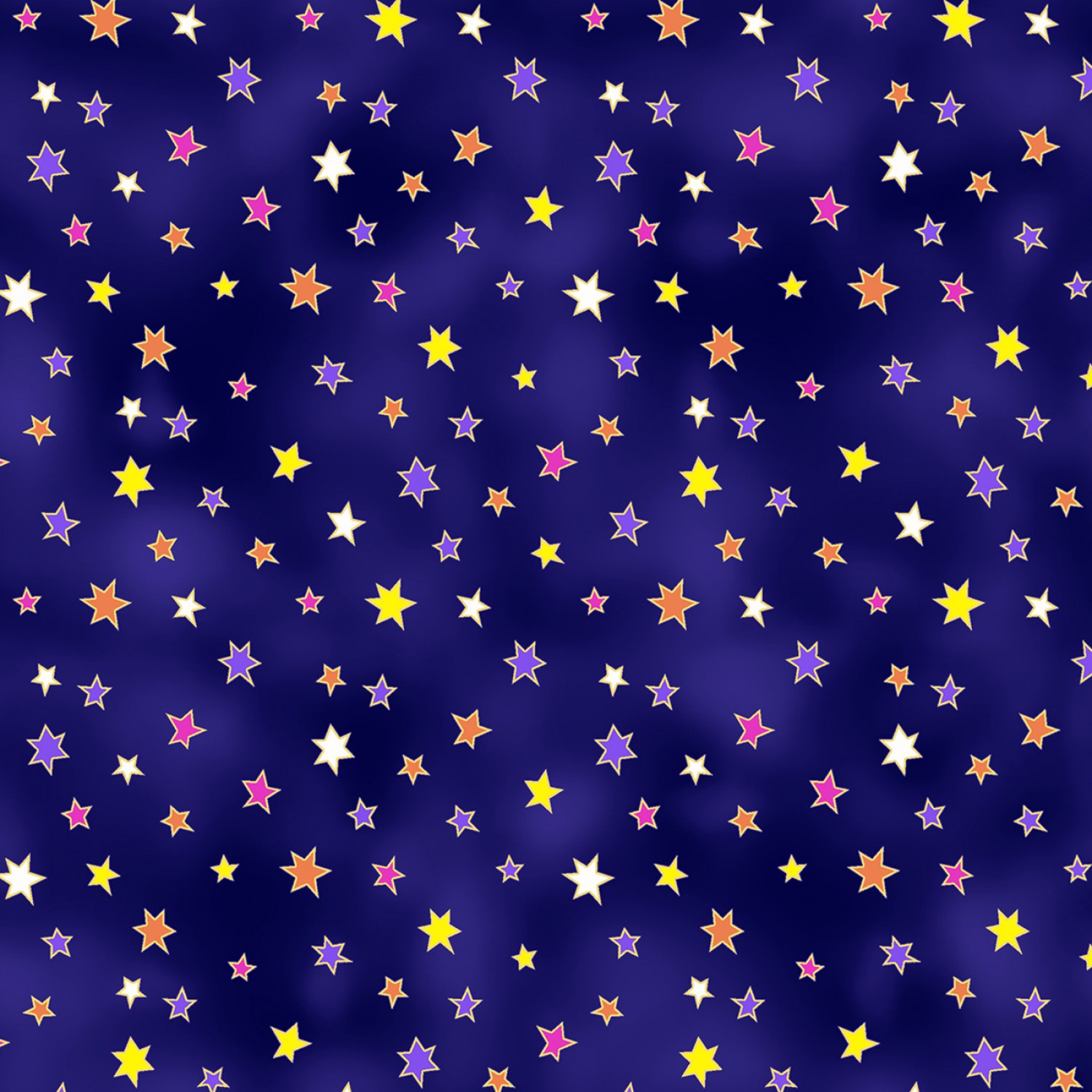Laurel Burch Celestial Magic Indigo Stars Fabric