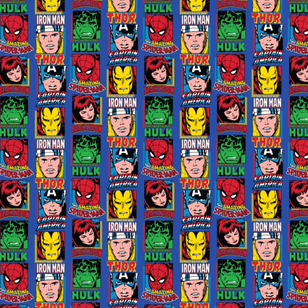 FLEECE - Marvel Comic Fleece Fabric - UK Only