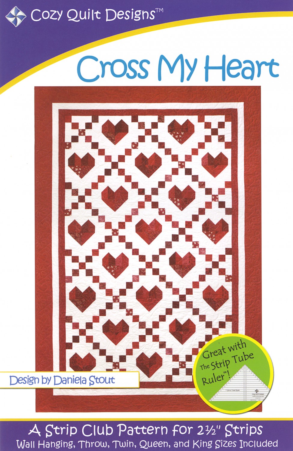 Cozy Quilt Designs Cross My Heart Quilt Pattern