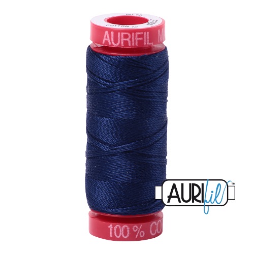 Aurifil 12 50m 2784 Dark Navy Cotton Thread