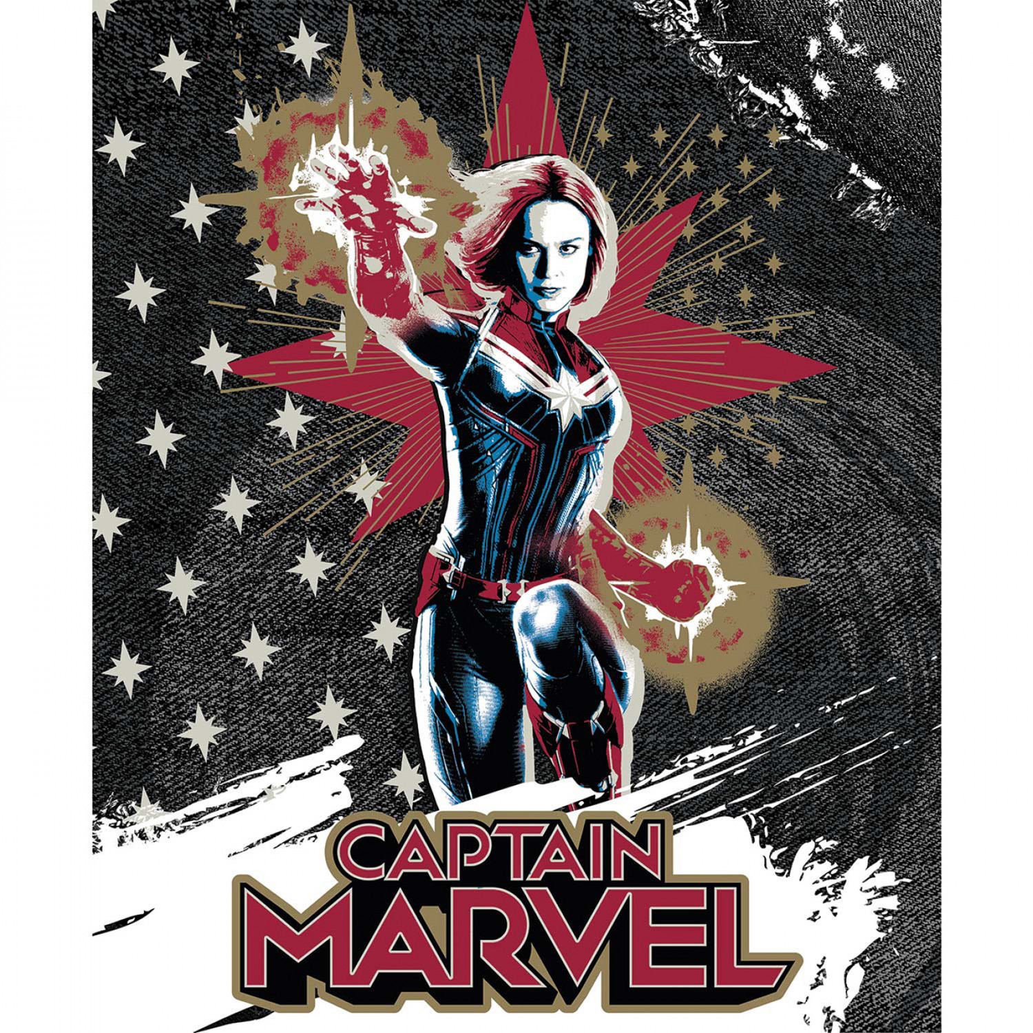 Captain Marvel Fabric Panel