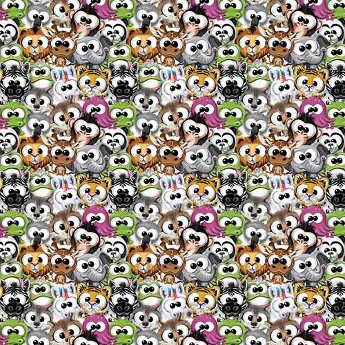 Cute Plush Amimals Multi Fabric