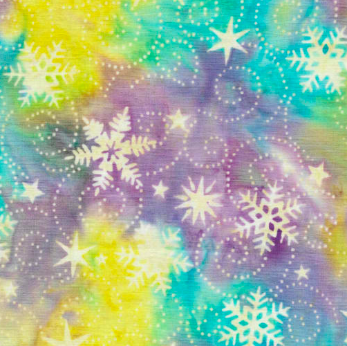 Island Batik Wonderland - Snowflake Aurora