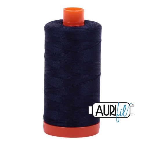Aurifil 50 1300m 2785 Very Dark Navy Cotton Thread
