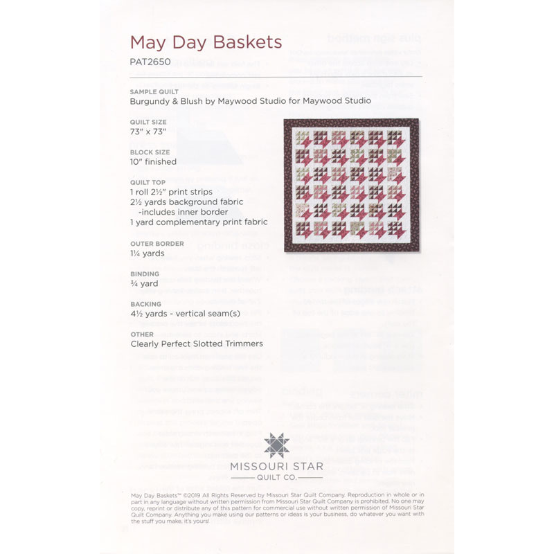 Missouri Star May Day Baskets Quilt Pattern
