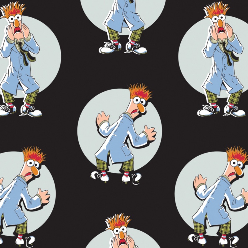 Disney The Muppets Beaker Fabric - Black